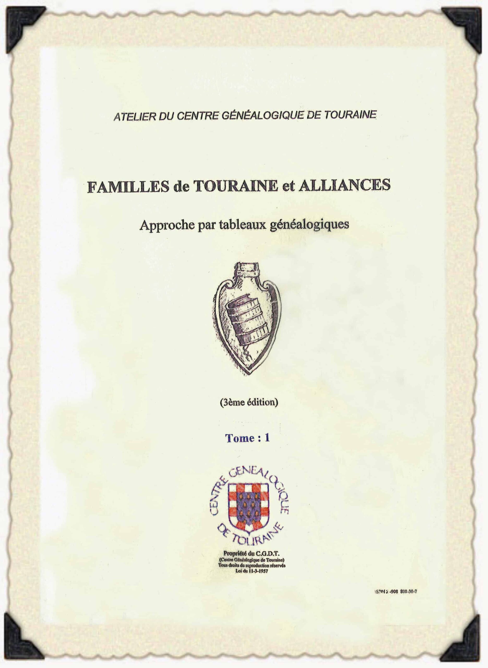 C27 Familles de Touraine et alliances, XVIIe et XVIIIe