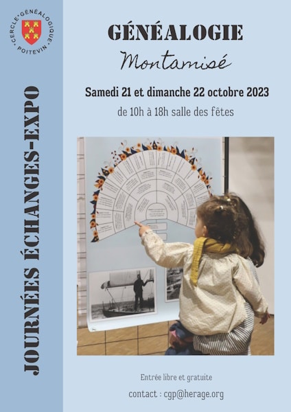 21 et 22 octobre 2023 - Généalogie Montamisé