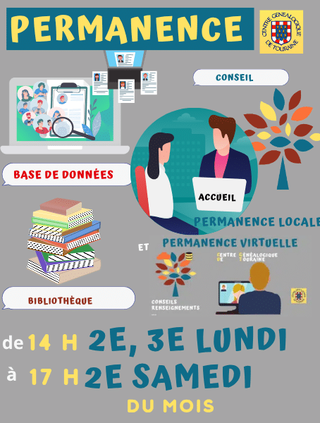 12 septembre 2026- Permanence au local ou à distance